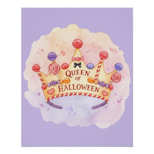 Girly Queen of Halloween Poster (Vorderseite)
