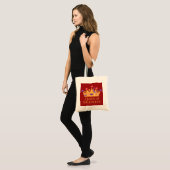 Girly Queen of Halloween Tragetasche (Vorderseite (Model))