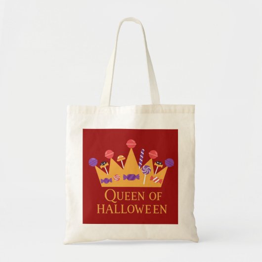Girly Queen of Halloween Tragetasche (Vorne)