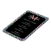 Girly Rainbow Leopard und Black Magnet (Linke Seite)