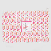 Girly Rainbow Pattern Golfhandtuch (Horizontal)