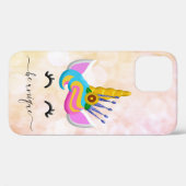 Girly Rainbow Unicorn Case-Mate iPhone Hülle (Rückseite (Horizontal))