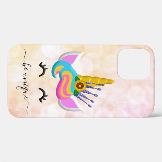 Girly Rainbow Unicorn Case-Mate iPhone Hülle (Rückseite (Horizontal))