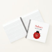 Girly Red Black and White Sketch Book Notizblock (Innenseite)