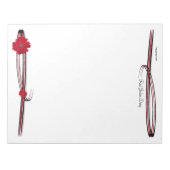 Girly Red Gerber Daisy Fotos Blühte Borders Notizblock (Vorderseite)