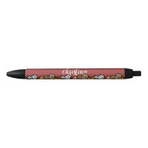 Girly Red Playful Animal Print Herds Name