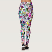Girly Regenbogen-ImitatSequins Bling Leggings (Rückseite)