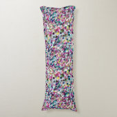 Girly Regenbogen-ImitatSequins Bling Seitenschläferkissen (Vorderseite Vertikal)