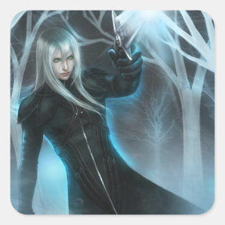 Girly Remnant Quadratischer Aufkleber