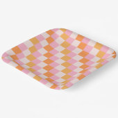 Girly Retro Fall Party Teller (Gewinkelt)