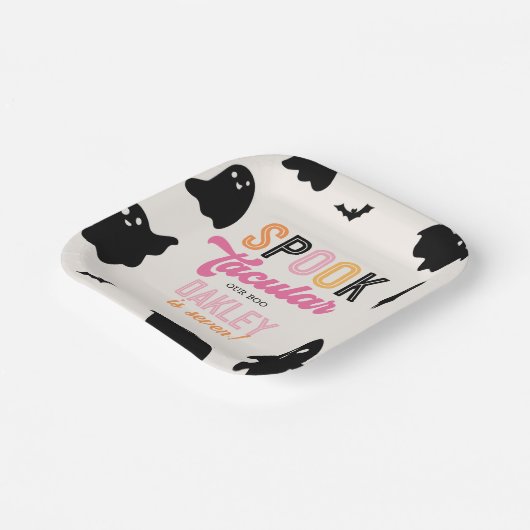 Girly Retro Halloween-Party Teller (Gewinkelt)