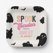 Girly Retro Halloween-Party Teller (Vorderseite)