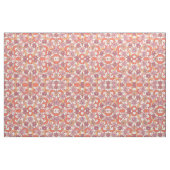 Girly Retro Pink Orange Groovy Blume Stoff (Fat Quarter (45,7 x 55,9 cm))