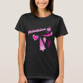 Girly Retro Pink Power Shirt (Vorderseite)