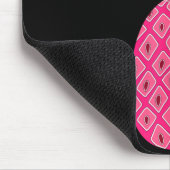 Girly rosa Ananas Mousepad (Ecke)