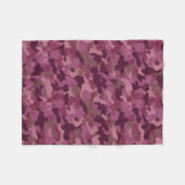 Girly rosa Camouflage-Decken-Militär tarnt Fleece (Vorderseite (Horizontal))