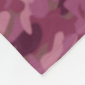 Girly rosa Camouflage-Decken-Militär tarnt Fleece (Ecke)