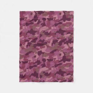 Girly rosa Camouflage-Decken-Militär tarnt Fleece
