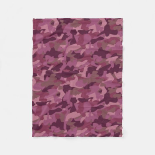 Girly rosa Camouflage-Decken-Militär tarnt Fleece (Vorderseite)