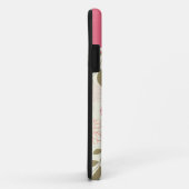 Girly rosa Elfenbein-TANblumenmonogramm iPhone5 Case-Mate iPhone Hülle (Hinten/Rechts)