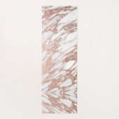 Girly rosa geometrisches Dreieck-Ananas-Goldyoga Yogamatte (Rückseite)