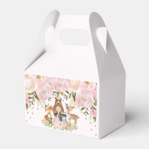 Girly rosa Goldwaldtier-Geburtstags-Party Geschenkschachtel