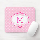 Girly rosa kundenspezifisches mousepad (Mit Mouse)