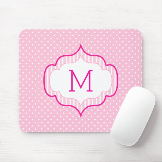 Girly rosa kundenspezifisches mousepad (Mit Mouse)