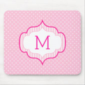 Girly rosa kundenspezifisches mousepad (Vorne)