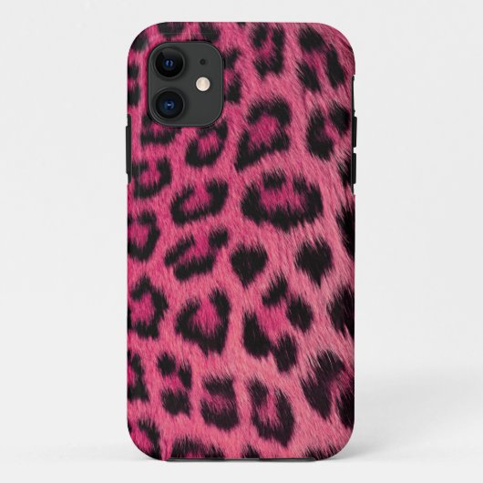 Girly rosa Leopard-Druck iPhone 5 Fall (hohe Res.) Case-Mate iPhone Hülle (Rückseite)