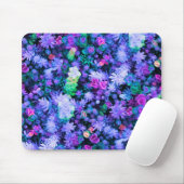 Girly rosa und lila BlumenSucculents Mousepad (Mit Mouse)