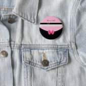 Girly rosa und schwarze button (Beispiel)