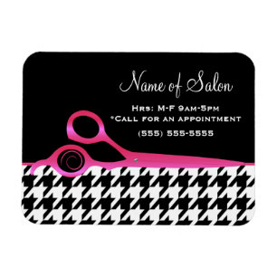 Girly rosa und schwarzer magnet