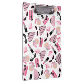 Girly rosa Zusatz-Muster-Klemmbrett Klemmbrett (Rechts)