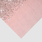 Girly Rose Gold Confetti Pink Gradient Ombre Seidenpapier (Ausschnitt)