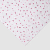 Girly Rose Gold Dots Confetti Weißes Design Seidenpapier (Ausschnitt)