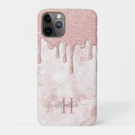 Girly Rose Gold Glam Glitzer Tropfen Case-Mate iPhone Hülle