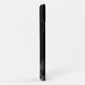 Girly Rose Gold Glitzer trägt den Namen Black Marb Case-Mate iPhone Hülle (Hinten/Rechts)