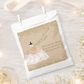 Girly Rose Gold Personalisiert Sweet 16. Geburtsta Geschenktütchen (Ausgeschnitten)