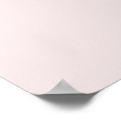 Girly Rose Gold Trendy Blume SPRING Poster (Ecke)