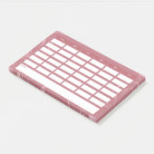 Girly Rose Gold Weekly School Programm Post-it Klebezettel (angewinkelt)