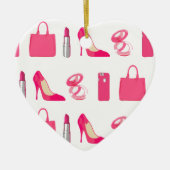 Girly Sacheentwurf Keramik Ornament (Vorne)