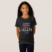 Girly Schach Queen Personalisiert T-Shirt (Vorne ganz)