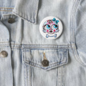 Girly Schädel Button (Beispiel)