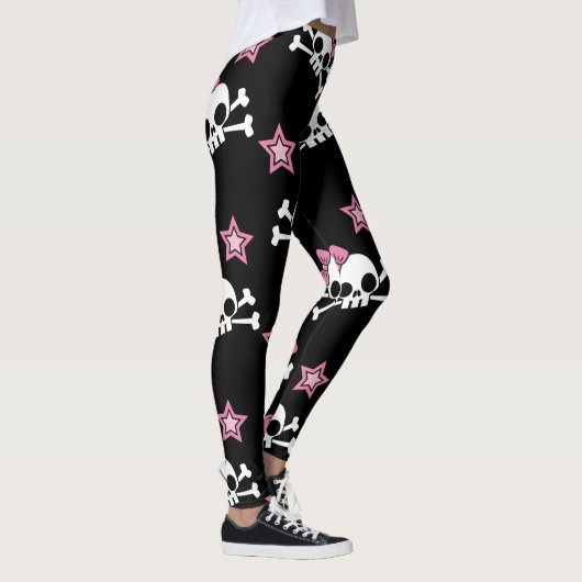 Girly Schädel Leggings (Rechts)