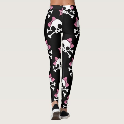 Girly Schädel Leggings (Rückseite)