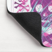 Girly Schädel-Mausunterlage Mousepad (Ecke)