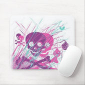 Girly Schädel-Mausunterlage Mousepad (Mit Mouse)