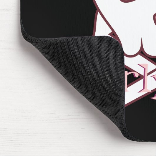 Girly Schädel Mousepad (Ecke)