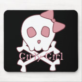 Girly Schädel Mousepad (Vorne)